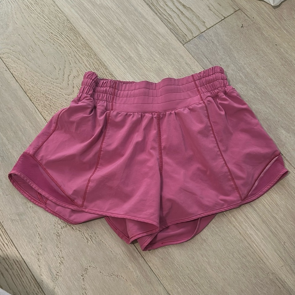 Pink Lululemon shorts